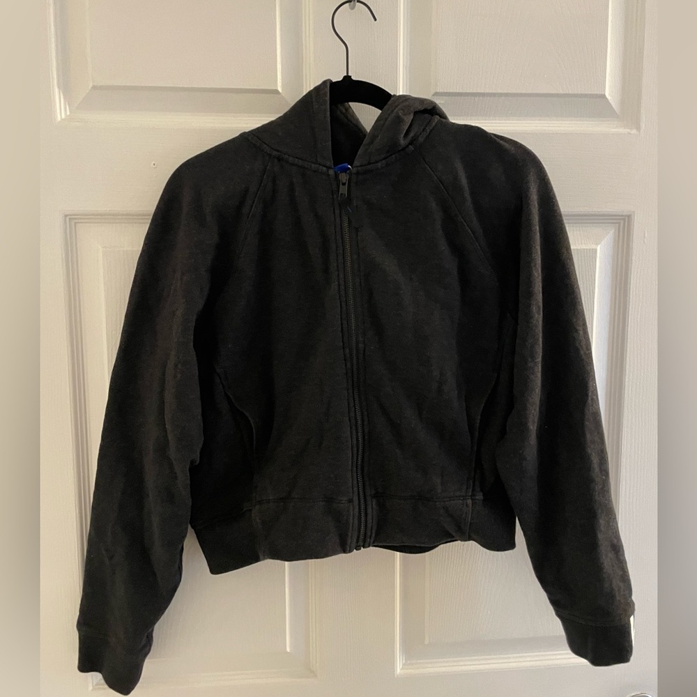 Cropped Kit and Ace Black Hoodie